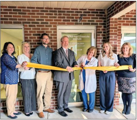 GMH Board Members Tammy Kesner, Suzanne Park, and Dr. Benjamin Leslie, GMH CEO John Sylvia, Cardiology Provider Mary Wimer, NP, GMH Manager of Ambulatory Services Montana Dettinburn and GMH CFO/Interim CEO Felicity Ours.